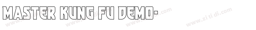 Master Kung Fu DEMO字体转换